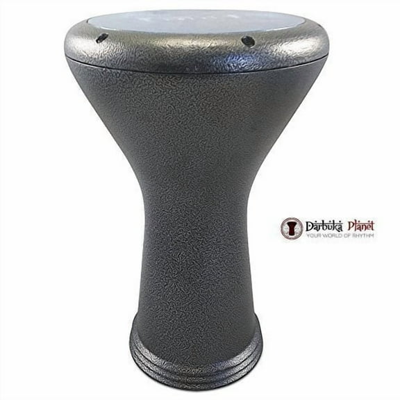 17" Black Metal Gawharet El Fan Darbuka Doumbek