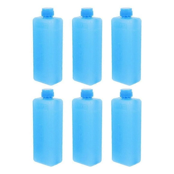 6pcs Reusable Ice Packs for Coolers, Lunch Boxes, Freezer Bags – Cold Retention for Camping, Fishing, Picnics