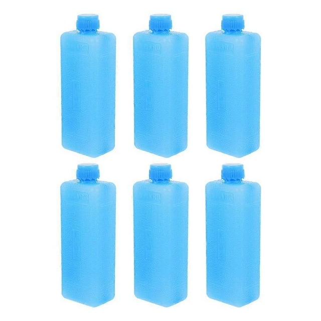 6pcs Reusable Ice Packs for Coolers, Lunch Boxes, Freezer Bags – Cold Retention for Camping, Fishing, Picnics