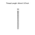 thumbnail image 2 of Unique Bargains Tige Entièrement Filetée M4 x 40mm 0,7 Mm Pas de Filetage 304 Acier Inoxydable Tiges Filetées à Droite Barre Goujons 5 Pack, 2 of 4