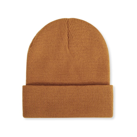 suxuMhao Knit Hat-2 Pieces Brown Beanie,Winter Hats for Adults,Warm Winter Beanies with Curled Edge,Casual and Versatile Knit Cap,One Size Fits Most,Soft Headwear for Cold Days & Daily Use