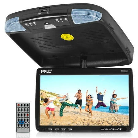Pyle 9'' Flip-Down Roof-Mount Monitor and DVD Player