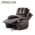 thumbnail image 4 of CazToi Faux Leather Electric Recliner Chair with Massage and Heat for Living Room, Bedroom, Nursery, 4 of 7