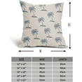 thumbnail image 4 of Gray Blue Tree Pillow Covers 20X20 Inch Set of 2 Coastal Tropical Plants Coconut Trees Decorative Pillow Cases Summer Beach Vintage Cushion Case Hawaiian Home Decor for Sofa Couch Outdoor, 4 of 6