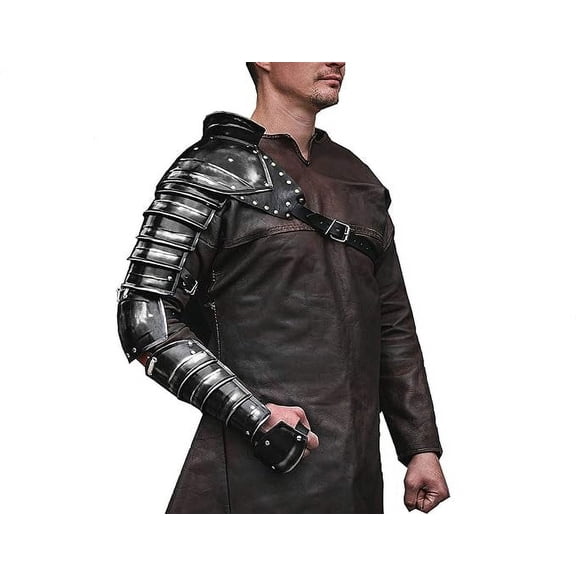 Medieval Single Pauldron Metal Sleeve Shoulder Arm Armor For Spartacus Cosplay Larp Costume