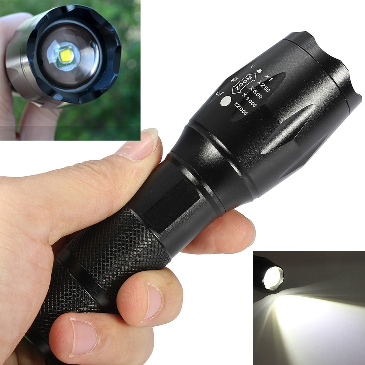 50000Lumens Ultrafire Zoomable Flashlight T6 LED Torches Bright Light@ 