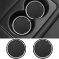 thumbnail image 5 of Gustave Universal Car Cup Coasters Silicone Anti Slip Crystal Rhinestone Car Coaster Vehicle Bling Cup Holder Insert Coaster Car Interior Accessories, Set of 2 (Black), 5 of 8