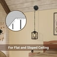thumbnail image 4 of EDISHINE Pendant Lighting for Kitchen Island, Adjustable Height, Rustic Hanging Light Fixtures for Hallway, Metal Hanging Dining Room Lamp, Brown, 4 of 9
