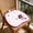 Purple, variant on Breathable and Cool Summer Chair Seating Cushion,18x18 Inch Cartoon Style Pattern Image, Print of Diamond Shapes Geometric Elements in Soft Tones,Anti-Slip Seat Padding for Kitchen&Patio