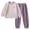 C313 Purple, variant on CONZONE Toddler Girls Outfits 2 Piece Set Long Sleeve Cartoon Graphic Tops and Jogger Pants Soft Thick Fall Winter Loungewear Clothes for Girls Size 3-4 Years