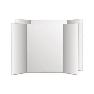 ArtSkills 28 x 40 Tri-Fold Corrugate Project Display Board - White