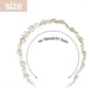 thumbnail image 2 of Diadema nupcial KAIYANG con hojas y flores Cristales y perlas Dorado 37,5 cm, 2 of 5