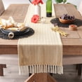 thumbnail image 4 of Camino de mesa DII Chevron, 100% algodón, 38 x 275 cm, color dorado miel, 4 of 8