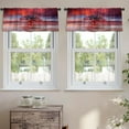 thumbnail image 2 of LALILO Kitchen Curtain Valance Beautiful Landscape Sunset Rod Pocket Window Curtain 52"x 18" Set of 2, 2 of 5