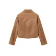 thumbnail image 4 of HH TRAF 2024 Chaqueta de gamuza de otoño para mujer Moda Sólido Un Solo Pecho Cárdigan Corto Tops Mujer Abrigo Superior Versátil Femenino, 4 of 5
