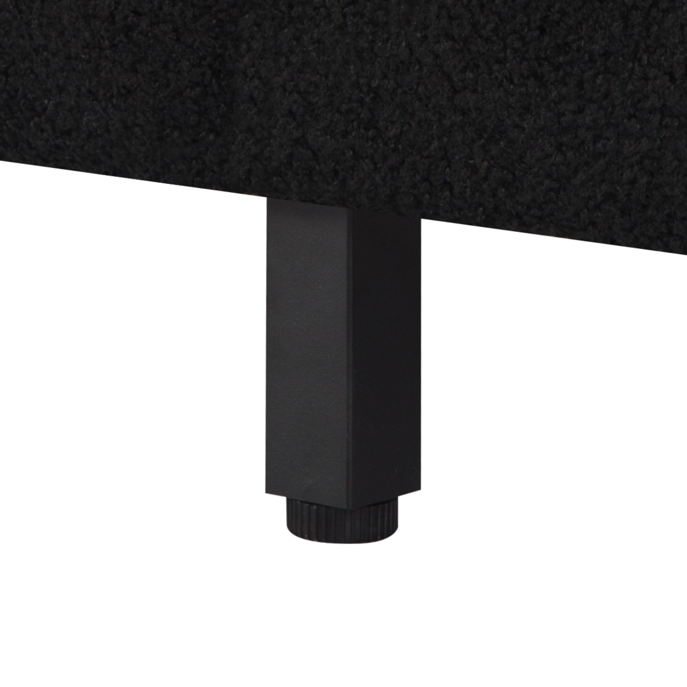 Gewnee 86.5''Modern Teddy Velvet Sofa with 2 Pillows,Extra-Wide Deep Sofa Couch,Suitable for Living Room,Bedroom,Office,Apartment (Black)