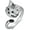 American Shorthair, variant on S925 Sterling Silver Cat Ring for Women Unique Feline Designs Including Persian, Maine Coon & Siamese - Hypoallergenic Adjustable　Ring Jewelry for Her