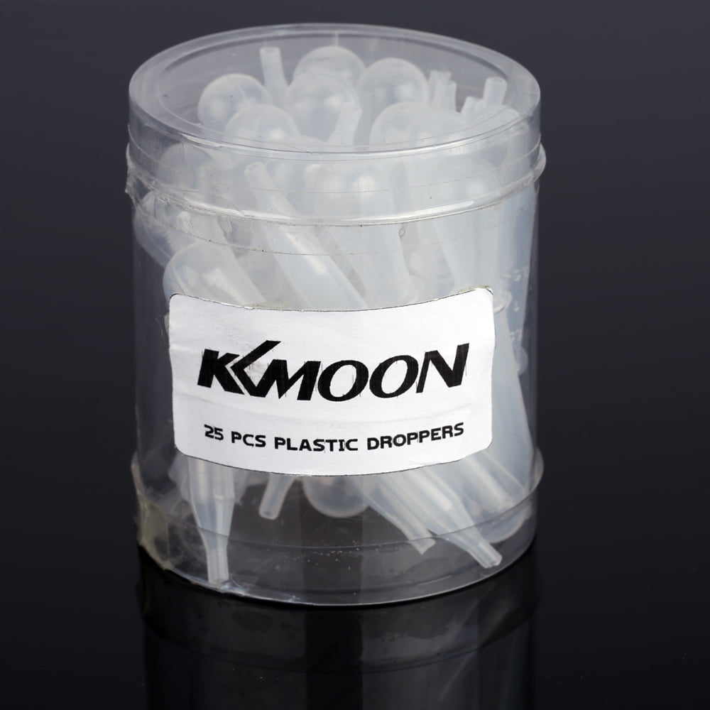 KKmoon 25PCS/100PCS Airbrush Disposable Eyedroppers Plastic Pipette Eye C8I6 