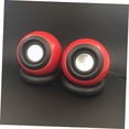 thumbnail image 3 of DEEPCRAFF 1 Pair Compact Computer Speakers Multimedia Plastic Red for School Activities, 3 of 8