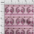 thumbnail image 1 of oneOone Viscose Jersey Fabric Peacock Block Print Sewing Fabric BTY 60 Inch Wide, 1 of 5