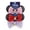 Red, variant on Disney Minnie Mouse 3 Pack Bow Scrunchies for Girls Toddlers Kids, Satin Sparkle Hair Ties, Elastic Ponytail Holders Hair Accessories, Birthday Back to School Gift