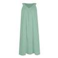 thumbnail image 4 of Trendy Dresses For Women 2026 Women Casual Nightgowns Sleeveless Soft Lightweight Sleep Dress Summer Comfy Pleated V-Neck Night Dresses Mint Green S, 4 of 6