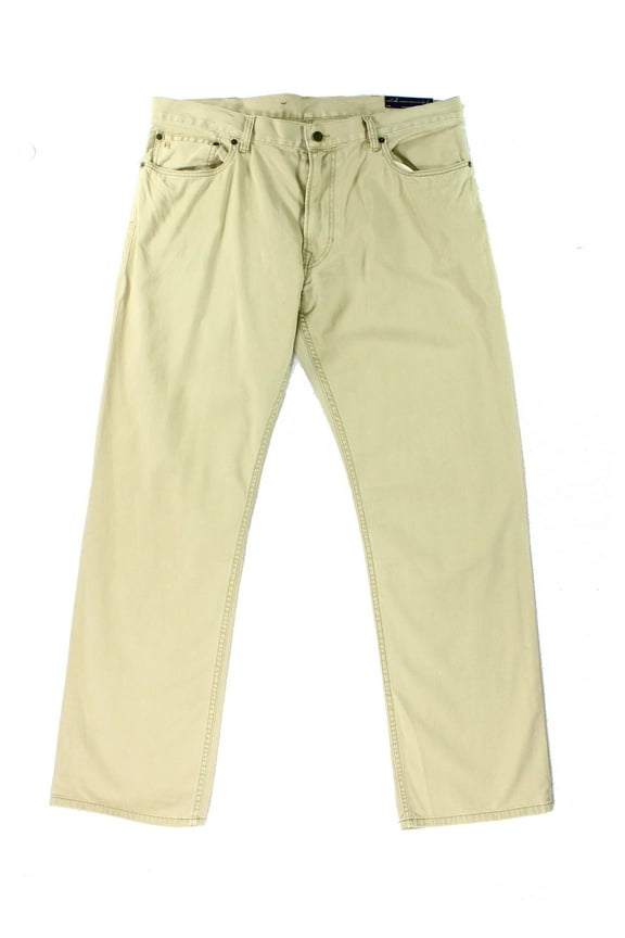 Men's 5 Pockets Straight-Fit Chino Pants, Burm Tan, Sz 32x30