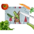 thumbnail image 2 of Winter Holiday German Shepherd Glass Cutting Board Large, 2 of 2