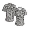thumbnail image 3 of Goofa Wild Animal Leopard Print Pattern Women's Slim-Fit Short-Sleeve V-Neck T-Shirt,Classic-Fit Short-Sleeve V-Neck T-Shirt-3X-Large, 3 of 5