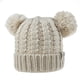 thumbnail image 1 of Sombrero Qarigey lindo pompones esponjosos doble capa orejeras plegables para niños, 1 of 6