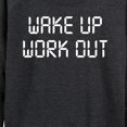 thumbnail image 3 of Instant Message - Wake Up Work Out - Women's Lightweight French Terry Long Sleeve Shirt, 3 of 6