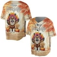 thumbnail image 3 of Happy Thanksgiving Akita Turkey Costume Pumpkins Autumn Leaves All Over Print 3D Baseball Shirt Inu Dog Lover Softball Sport - 13014, 3 of 6