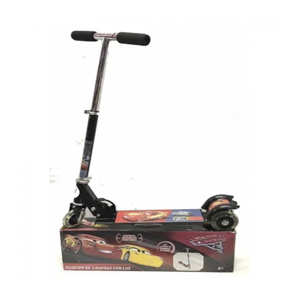 Scooter Plegable Cars T364146 Cars3 Plegable Ruedas Luz Negro