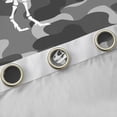 thumbnail image 4 of jejeloiu Cartoon Dinosaur Skeleton Black Out Curtains,Rustic Farmhouse Camouflage Curtains Pack of 2 (42x63 Each),White Green Bedroom Curtains For Boys Kids,Super Cozy Room Decor, 4 of 6