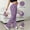 Purple, variant on QUNYINEY Summer Women Pants Wide Leg Work Mid Rise Black Pants Drawstring Elastic Waist with Pockets Relaxed Fit Yoga Pants
