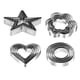 thumbnail image 1 of Máquina de corte de acero inoxidable con forma de corazón, estrella, círculo y galletas de flores de 20 paquetes, 1 of 5