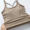 thumbnail image 6 of Annhoo Camisole Tank Tops for Women Solid Color Round Neck Sleeveless Pajama Shirts with Bra Loungewear Clothes, 6 of 9