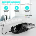 thumbnail image 5 of Juyafio Cordless Handheld Vacuum with 10000PA Powerful Suction, Portable Rechargeable Car Vacuum Cleaner For Car,Home, 5 of 13