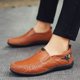 thumbnail image 2 of Zapatos de cuero para hombre Zapatos de moda sencillos Zapatos casuales de cuero Zapatos de hombre de gran tamaño Zapatos de negocios de verano para hombre, 2 of 6