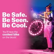 Brightz Wheel Bright LED Bicycle Light, Pink