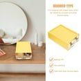thumbnail image 1 of Drawer Stationery Container for Storage 2 Compartments Yellow PP Material, 1 of 4