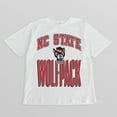 thumbnail image 4 of Women's Gameday Couture White NC State Wolfpack Oversized Fierce Focus T-Shirt, 4 of 4