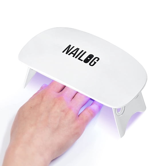 NAILOG Lámpara de uñas LED UV Mini luz UV de 6 W con cable USB Luz de secador de uñas portátil para esmalte de uñas de gel Manicura Lámpara UV de mano para curado