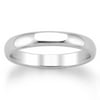 14kt White Gold Classic Wedding Band, 3 mm