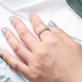 thumbnail image 3 of Open Ring Adjustable Hollow Heart Shape Finger Ring Statement Ring for Women, 3 of 10