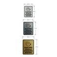 thumbnail image 6 of Signs ByLITA Portrait Round Electric Vehicle Charging Station ABS Plastic | Laser Engraved | Easy Installation | Elegant Design Sign (Brushed Gold) - Medium, 6 of 7