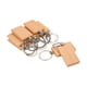 thumbnail image 4 of Llavero, 10 Uds, Llavero, Colgante de Madera, rectángulo, Etiquetas de Llavero para Etiquetas EDC, Suministros para Manualidades y Llaves de Bricolaje madera en Higoodz Artesanía, 4 of 7