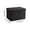 Black, variant on Cotton Linen Storage Box with Lid - Foldable Desktop Organizer Container Basket for Toy Clothes Wardrobe Organization, Decorative Storage Bin for Home Bedroom Office Supplies