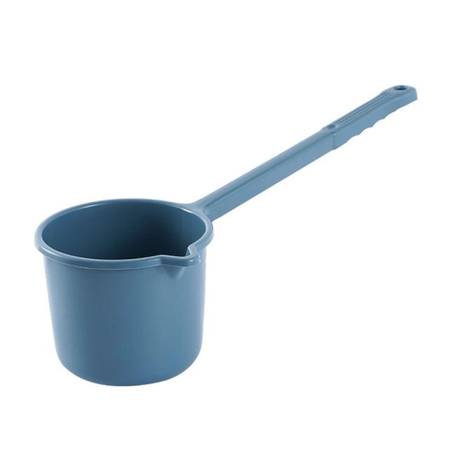 GZQJFMY Ergonomic Handle Ladle Long Handle Water Scoop Multipurpose for Bathroom Kitchen Garden,Blue