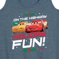 thumbnail image 3 of Disney Cars - Christmas - On The Highway To Holiday Fun - Women's Racerback Tank Top, 3 of 5